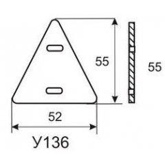 Бирка кабельная У-136 У3,5 (100 шт.)