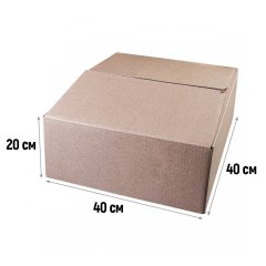 Гофрокороб 400*400*200мм, Т-23, бурый