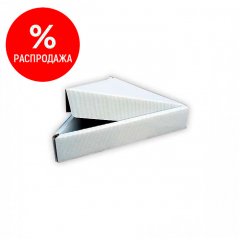 Коробка для кусочка пиццы 240*3*40мм, треугольная, белая