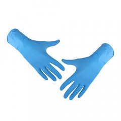 Перчатки нитриловые неопудренные удлиненные 