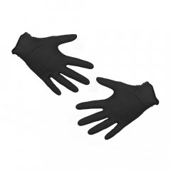 Перчатки нитриловые неопудренные, S, черные, 