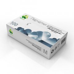 Перчатки нитриловые неопудренные, M, черные, 