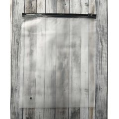 Пакет слайдер 20*25см, 70 мкм, EVA, прозрачный матовый, с черным бегунком