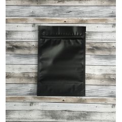 Пакет Дой-Пак 13,5*20(+4)см, Металл/PET/БОПП (черный матовый)