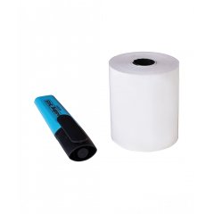 Чековая термолента 80мм, намотка 60м, втулка 18мм, 44гр./м2