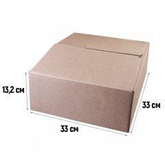 Гофрокороб 330*330*132мм, Т-23, бурый