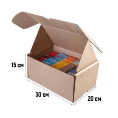 Самосборный короб L, 300*200*150 мм, Т23, бурый