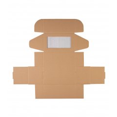 Коробка с окошком 170*100*80мм, бурый