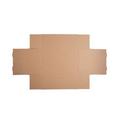 Коробка с крышкой и окном 300*220*120мм, бурый