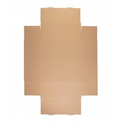 Коробка с крышкой и окошком 300*300*120мм, бурый