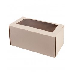 Коробка с окном 250*110*110мм, белый (для куклы)