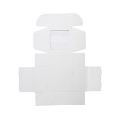 Коробка с окошком 150*150*80мм, белый