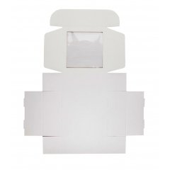 Коробка с окошком 250*250*100мм, белый