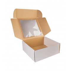 Коробка с окошком 250*250*100мм, белый