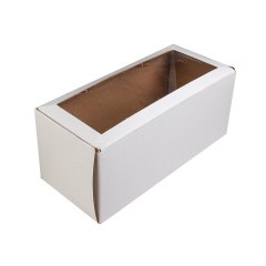 Коробка с окошком 300*130*130мм, белый