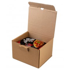 Самосборный короб, 125*113*85, (fefco 0470),  ТЕ-23, бурый