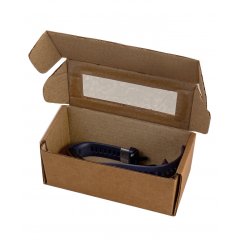 Коробка с окошком 120*55*55мм, бурый