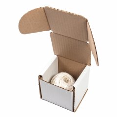 Самосборный короб 80х80х80мм, Т-23, белый