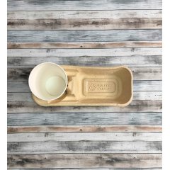 Держатель для стакана и еды(+1), 250*110*40мм., бурый