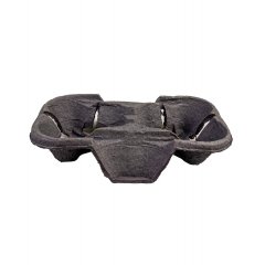 Держатель для 2-х стаканов 193*108*42мм, черный