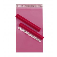 Курьерский пакет прозрачный (розовый) 240*320мм, 50мкм