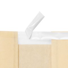 Крафт пакет с V-образным дном с окном 110(50)*40*260мм, 40 г/м2 с клеевым клапаном