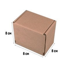 Самосборный короб 80х80х80мм, Т-23, бурый