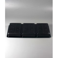 Поддон под кассеты 6 ячеек (3 вставки) 446*240*66мм (0,7мм), PS