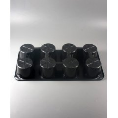 Поддон на 8 мест для круглых горшков 110мм, 465*235*66,3мм (0,8мм), PS