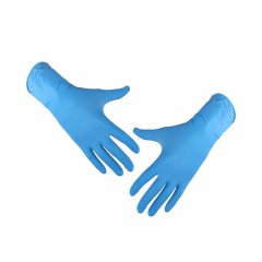 Перчатки нитриловые неопудренные удлиненные 