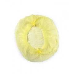 Шапочка одноразовая Шарлотта желтая 100шт/уп.