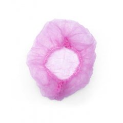 Шапочка одноразовая Шарлотта розовая 100шт/уп.