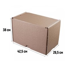 Самосборный короб, 425*265*380 мм, Т23, бурый