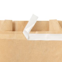 Крафт пакет с V-образным дном со складкой 100*60*300мм, 40 г/м2 (бурый) с клеевым клапаном