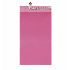 Курьерский пакет прозрачный (розовый) 245*400мм, 50мкм