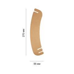 Капхолдер для стакана бумажный 270*55 бурый