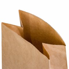 Крафт пакет с прямоугольным окном 12*8*25см (2 слоя), бурый