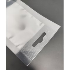 Вакуумный пакет 8*25см, 65 мкм, ПЭТ/ПЭ, с еврослотом