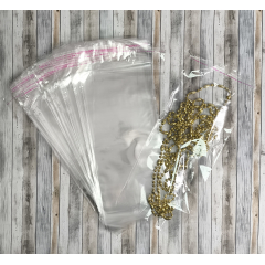 Полипропиленовые пакеты 16*35см(+5см), с клапаном и скотчем 100 шт. / уп.