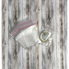 Полипропиленовые пакеты 10*10см(+5см), с клапаном и скотчем 100 шт. / уп.