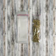 Пакет БОПП 8*22см, 25мкм, с клапаном и скотчем