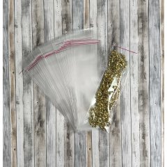 Пакет БОПП 8*22см, 25мкм, с клапаном и скотчем