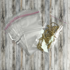 Полипропиленовые пакеты 15*25см(+5см), с клапаном и скотчем, 100 шт./уп.