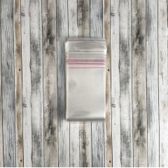 Пакет БОПП 9*32см, 25мкм, с клапаном и скотчем