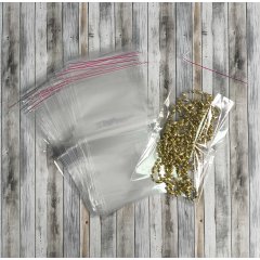 Пакет БОПП 14*22см, 25мкм, с клапаном и скотчем