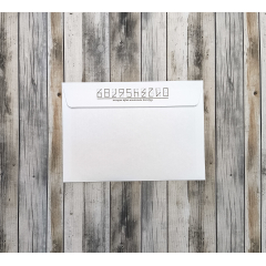 Конверт C6 114x162мм, 80 г/м2, FORPOST, strip, "Отправитель-Получатель", "кому-куда"