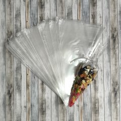 Пакет-Конус БОПП 20см(+0см)*35см, 30мкм , 100 шт./уп.