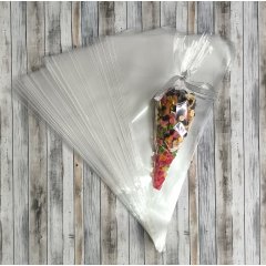 Пакет-Конус БОПП 25см(+0см)*40см, 30мкм , 100 шт./уп.