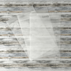 Матовый пакет Зип-Лок 30*40см, 70 мкм, с вырубной ручкой