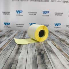 Термотрансферная этикетка ПГЛ 75*120мм, 300 шт. в ролике